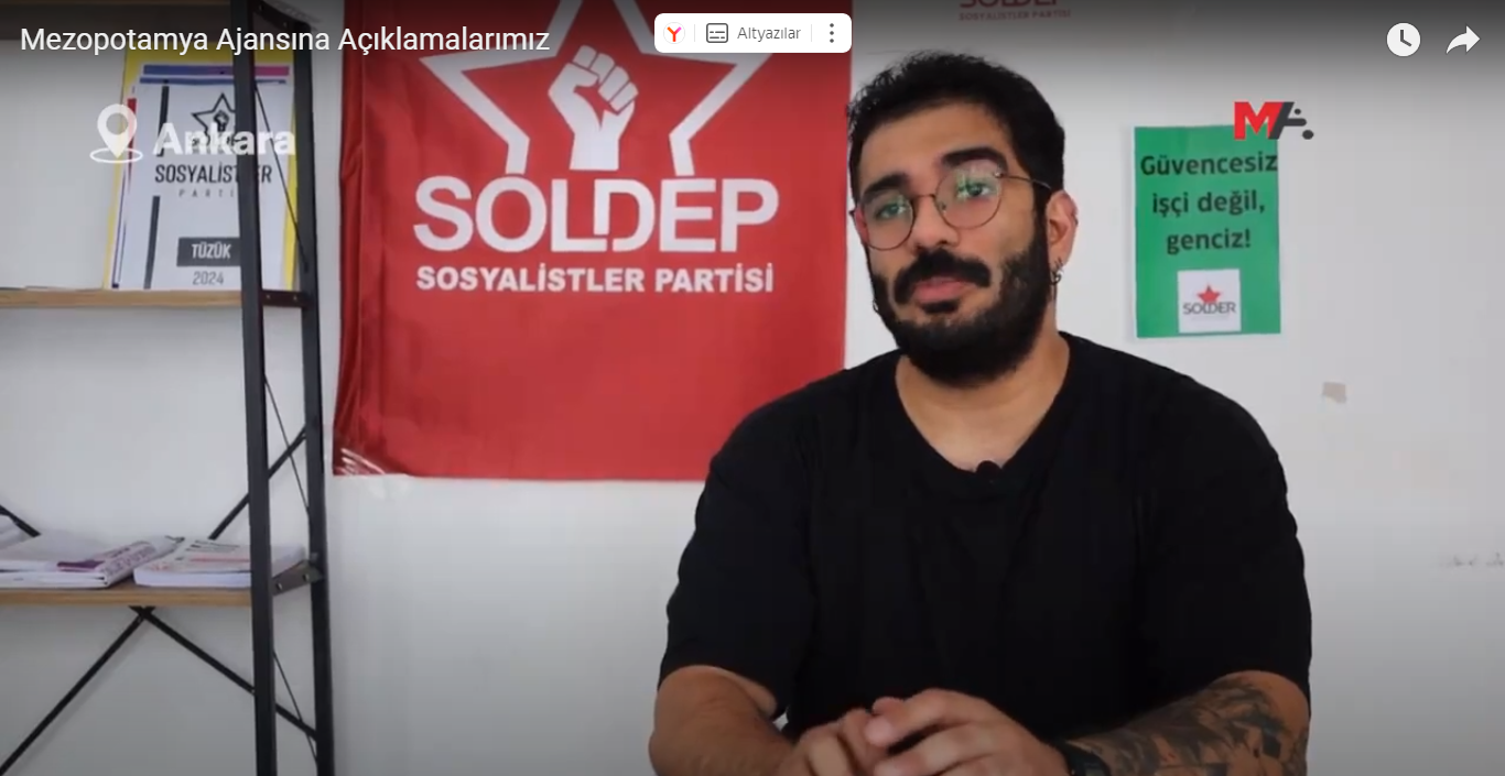 Mezopotamya Ajansına Açıklamalarımız